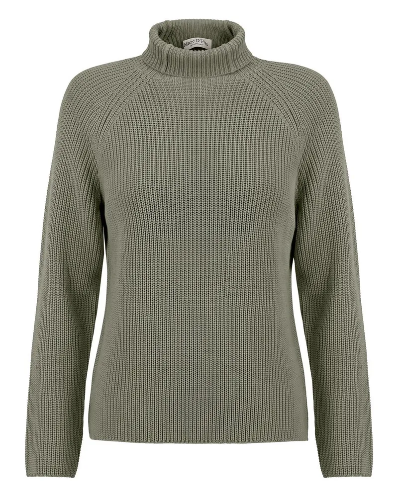Marc O'Polo Pullover einem Stehkragen Marc O´Polo grün Grün