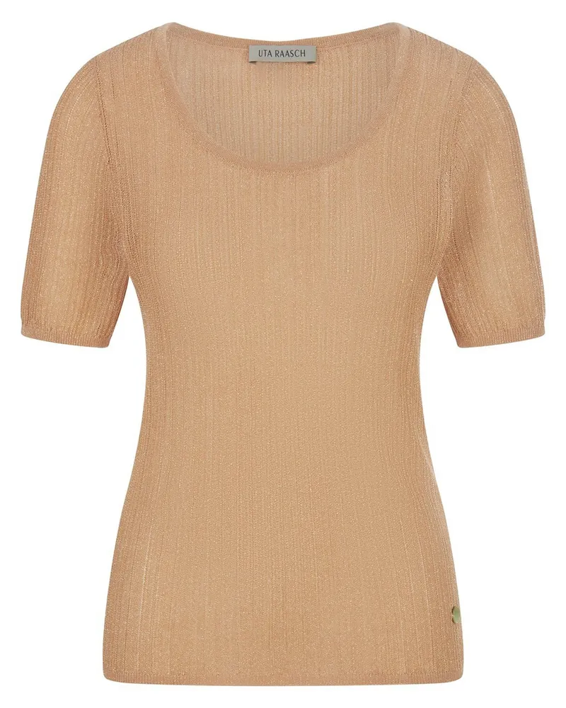 UTA RAASCH Pullover Rundhals-Ausschnitt  gold Gold