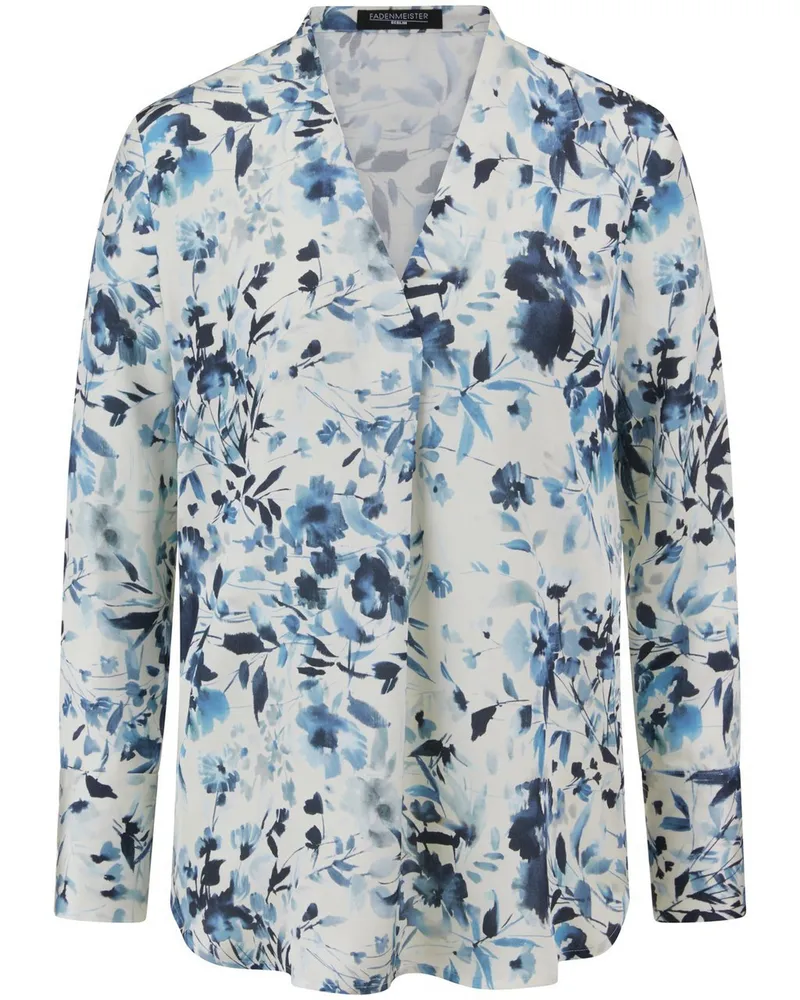 FADENMEISTER BERLIN Long-Bluse  weiss Weiss