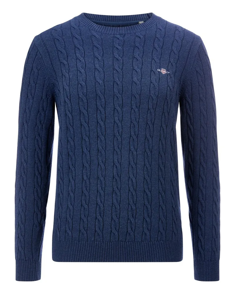 Gant Rundhals-Pullover  blau Blau