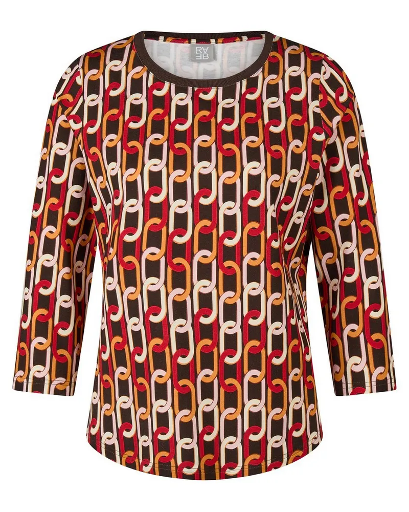 Rabe Rundhals-Shirt  rot Rot