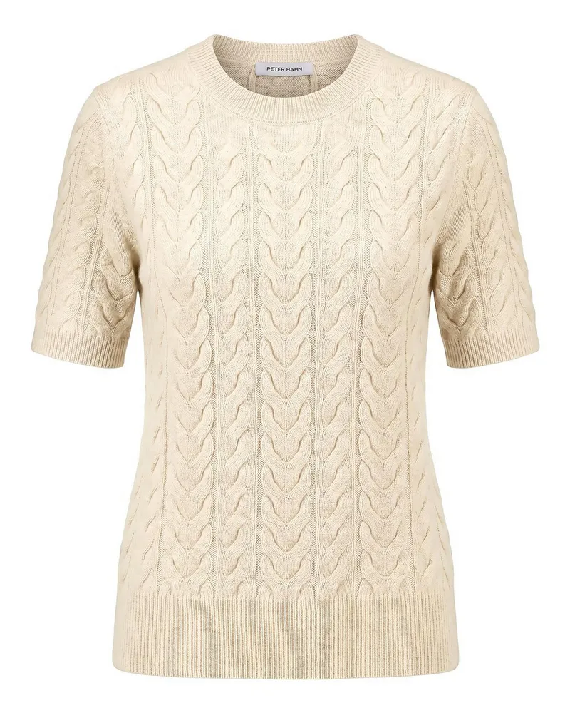 Peter Hahn Rundhals-Pullover  weiss Weiss