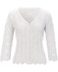 Peter Hahn Cardigan  weiss Weiss