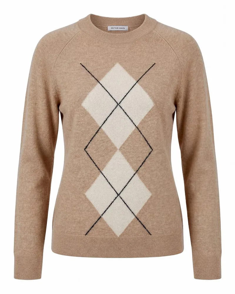 Peter Hahn Rundhals-Pullover  beige Beige