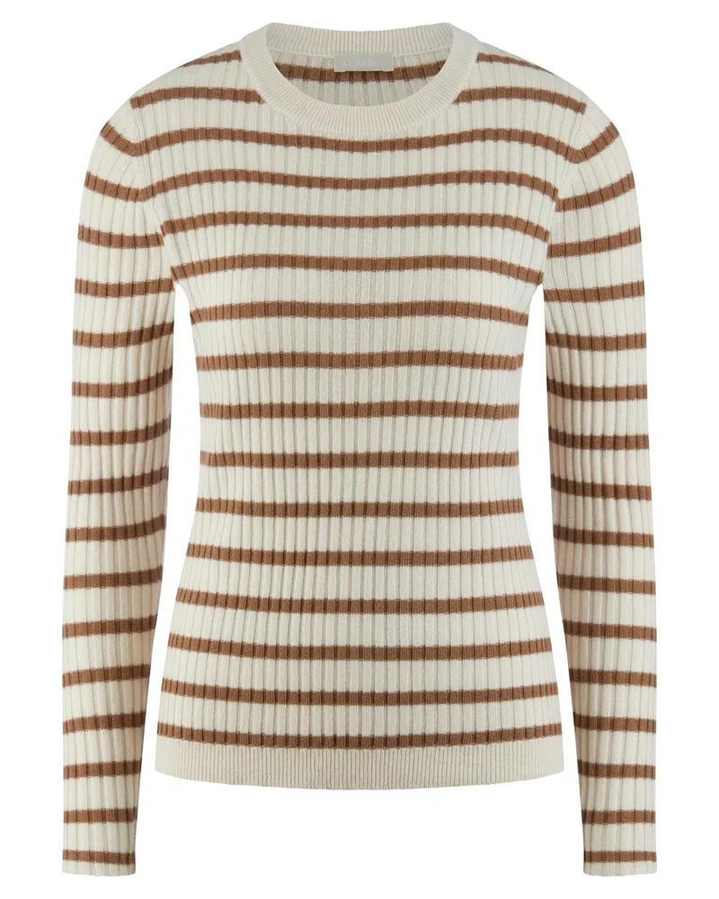 Include Rundhals-Pullover  weiss Weiss