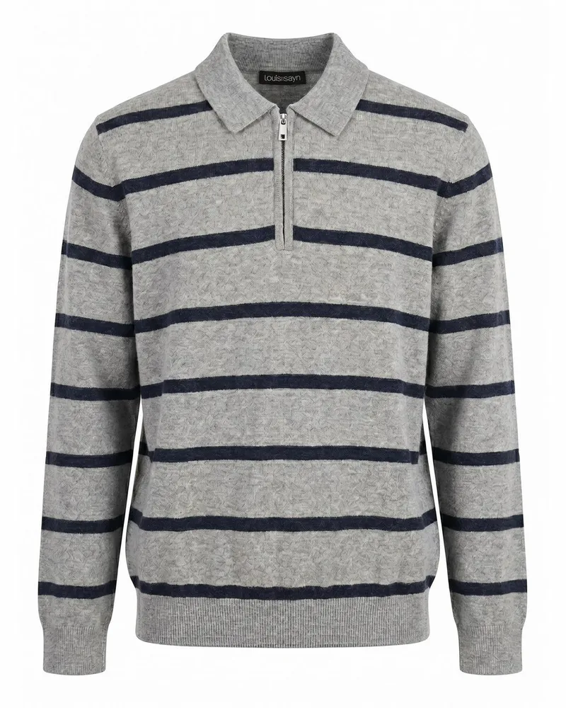 Louis Sayn Polo-Pullover  grau Grau