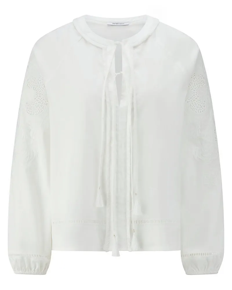 Peter Hahn Bluse  weiss Weiss