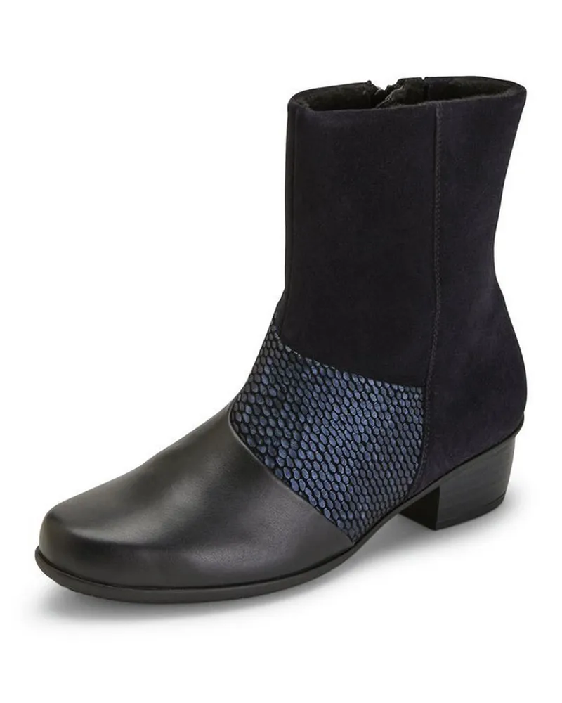 Waldläufer Stiefelette Haifi  blau Blau