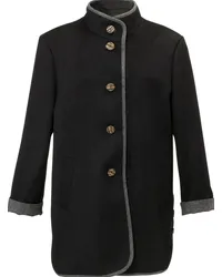 Peter Hahn Loden-Longjacke  grau Grau