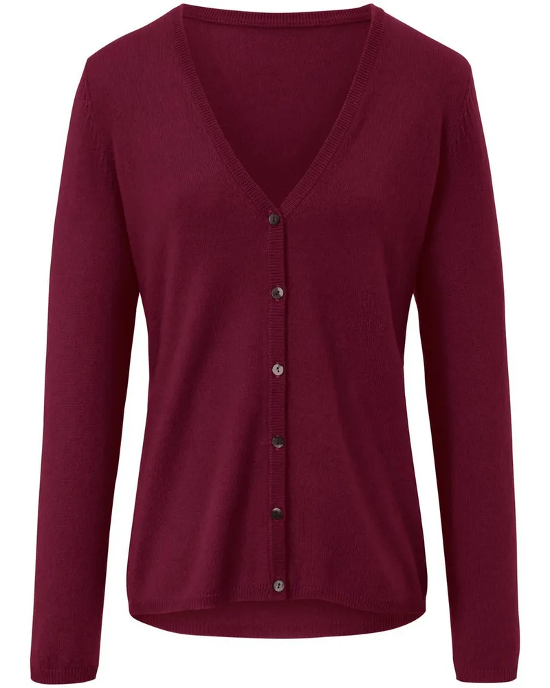 Include Strickjacke tiefem V-Ausschnitt  rot Rot