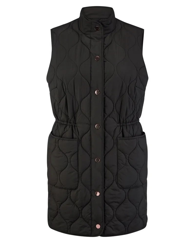 Emilia Lay Long-Steppweste  schwarz Schwarz