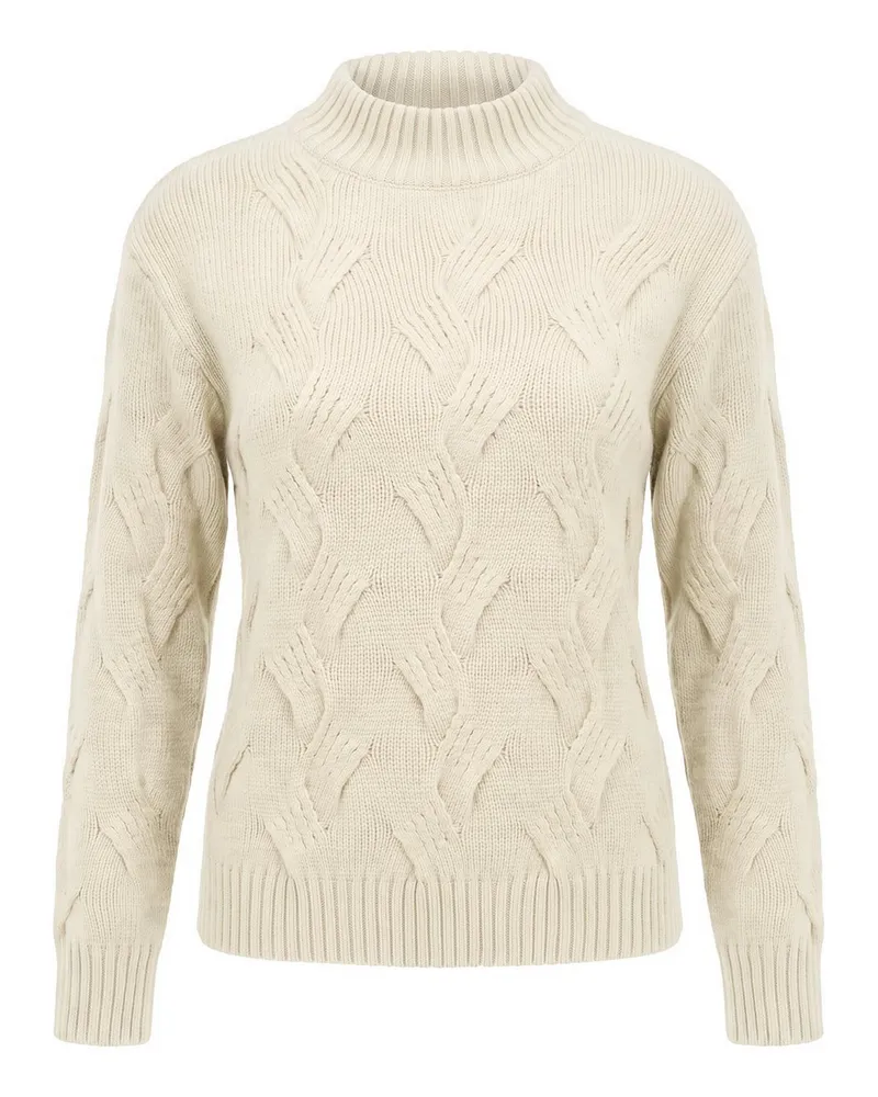 Peter Hahn Rundhals-Pullover  weiss Weiss