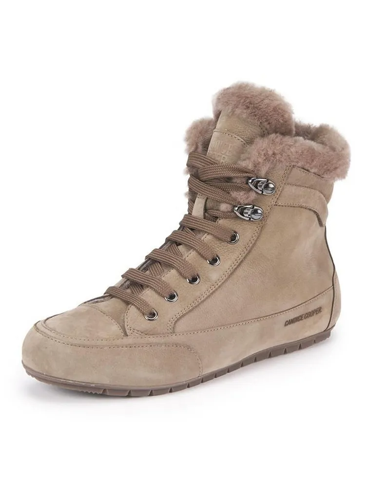 Candice Cooper Schnür-Stiefelette Vancouver Fur  beige Beige