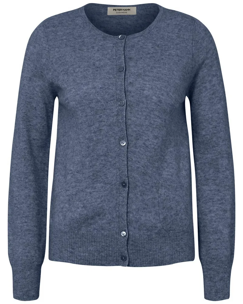 Peter Hahn Strickjacke aus 100% Premium-Kaschmir  blau Blau