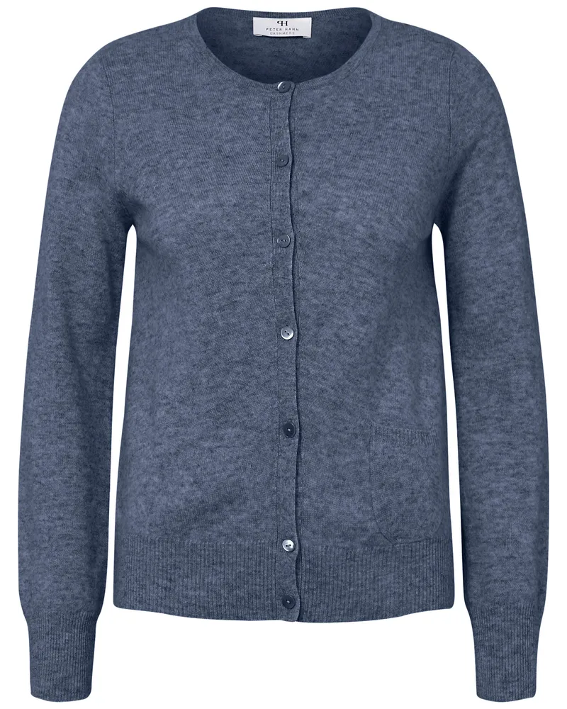 Peter Hahn Strickjacke aus 100% Premium-Kaschmir  Cashmere blau Blau