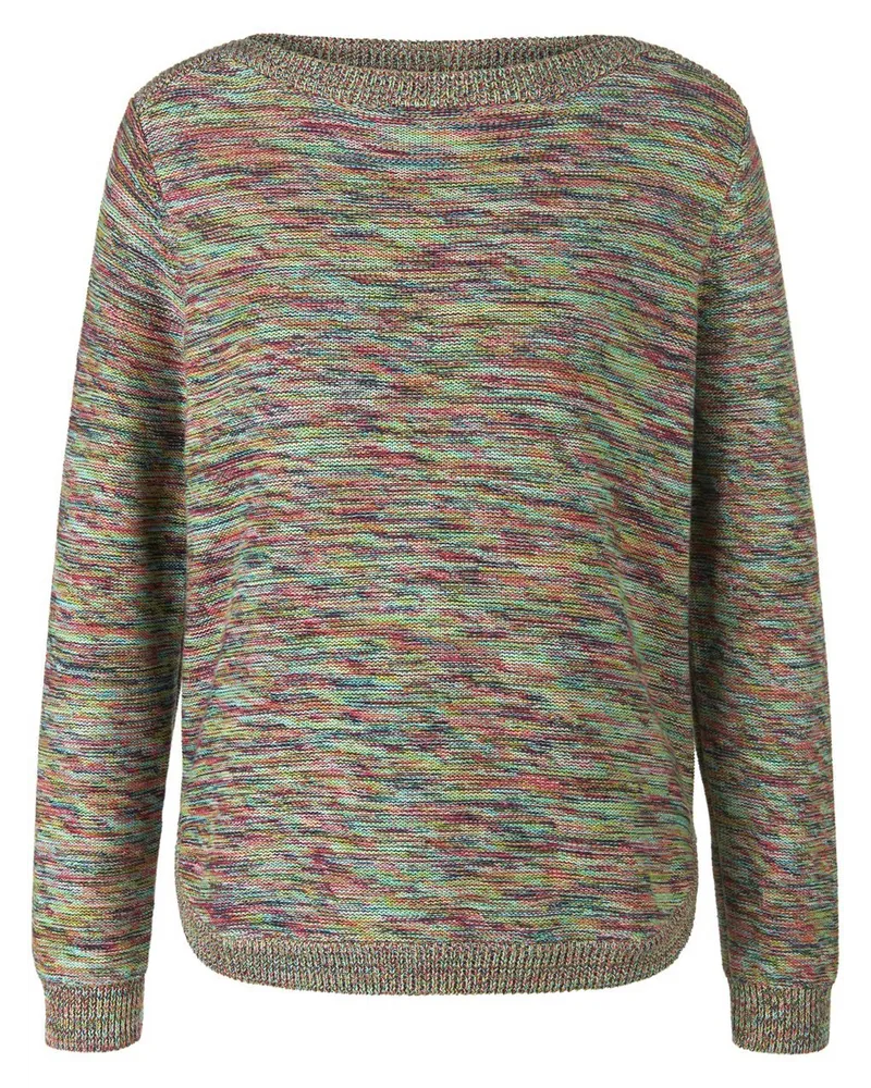 Peter Hahn Pullover U-Boot-Ausschnitt  mehrfarbig Mehrfarbig