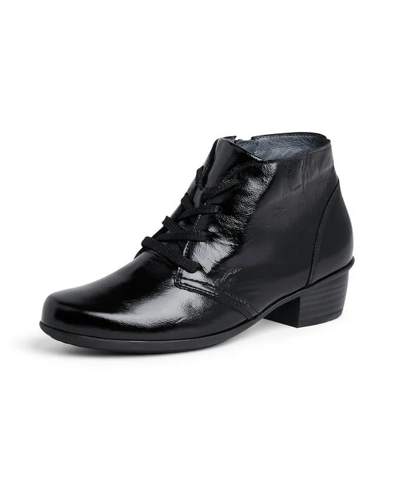 Waldläufer Schnür-Stiefelette Haifi  schwarz Schwarz