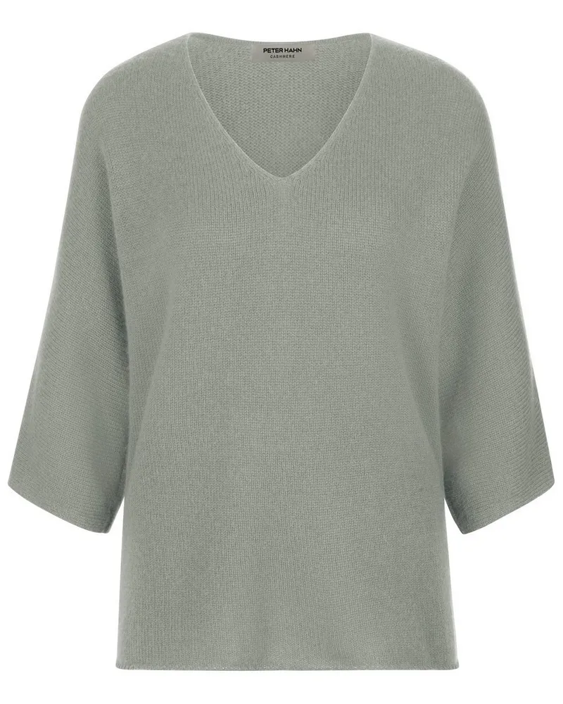 Peter Hahn V-Pullover aus 100% Kaschmir  grün Grün