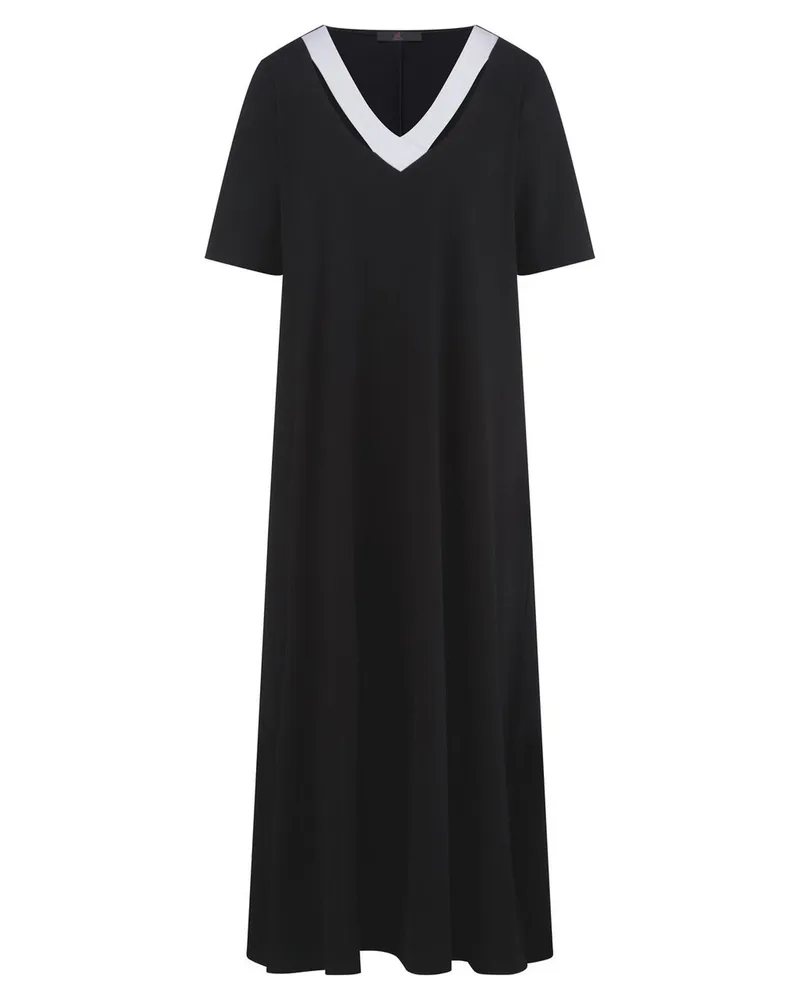 Emilia Lay Jersey-Kleid  schwarz Schwarz