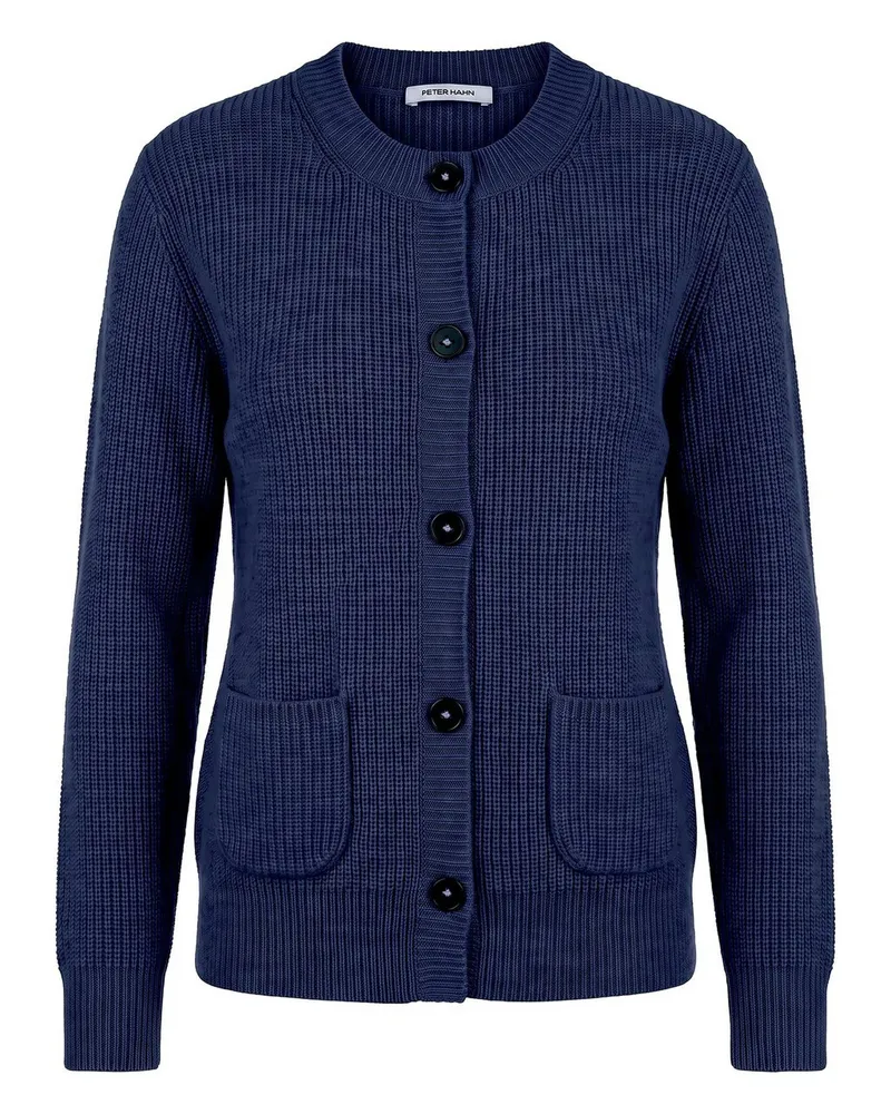 Peter Hahn Strickjacke  blau Blau