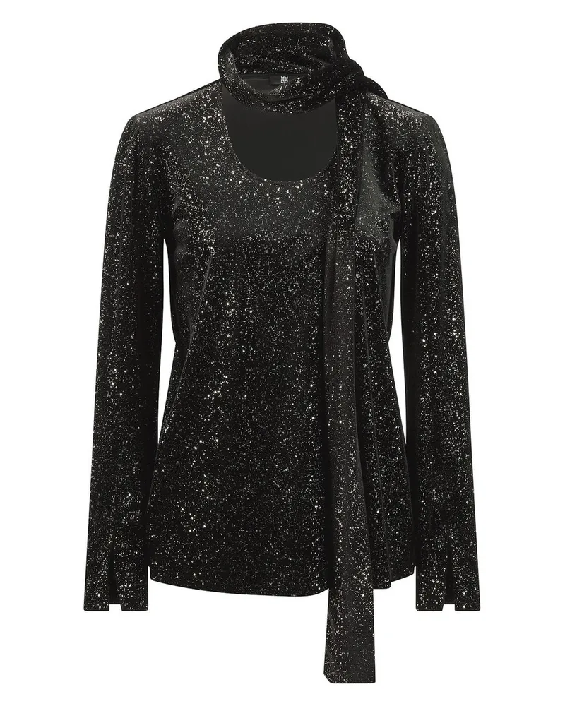 Riani Samt-Shirt  schwarz Schwarz