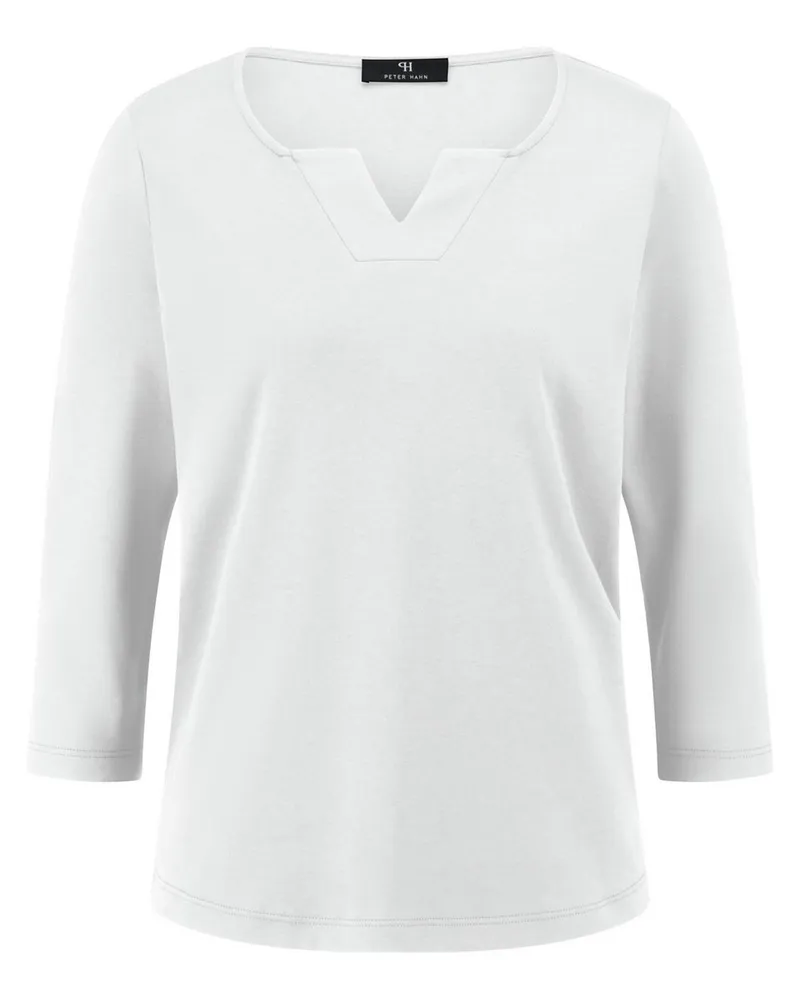Peter Hahn Rundhals-Shirt  weiss Weiss