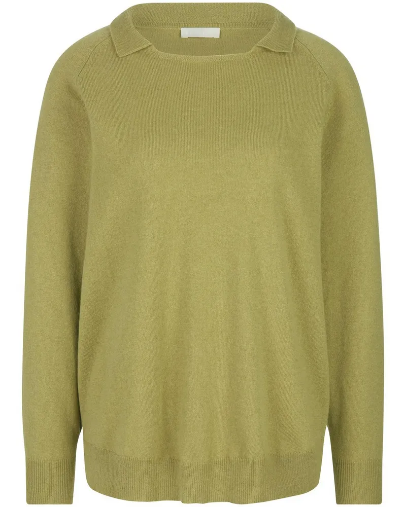 Include Polo-Pullover  grün Grün