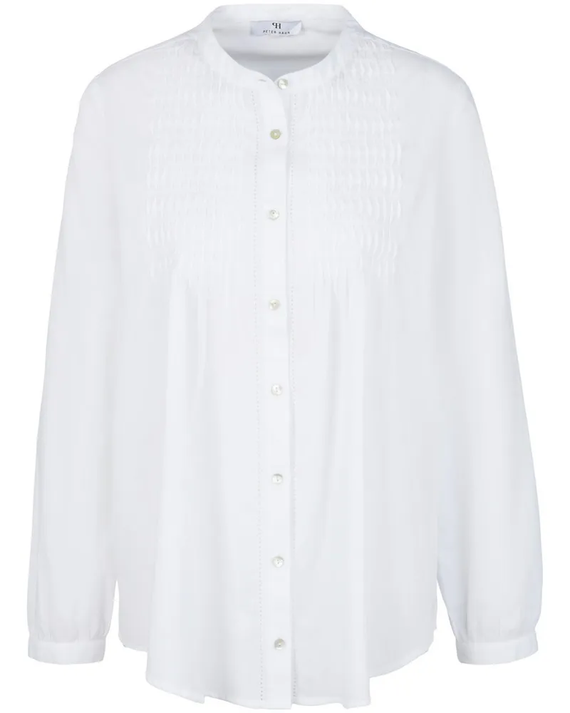 Peter Hahn Bluse  weiss Weiss