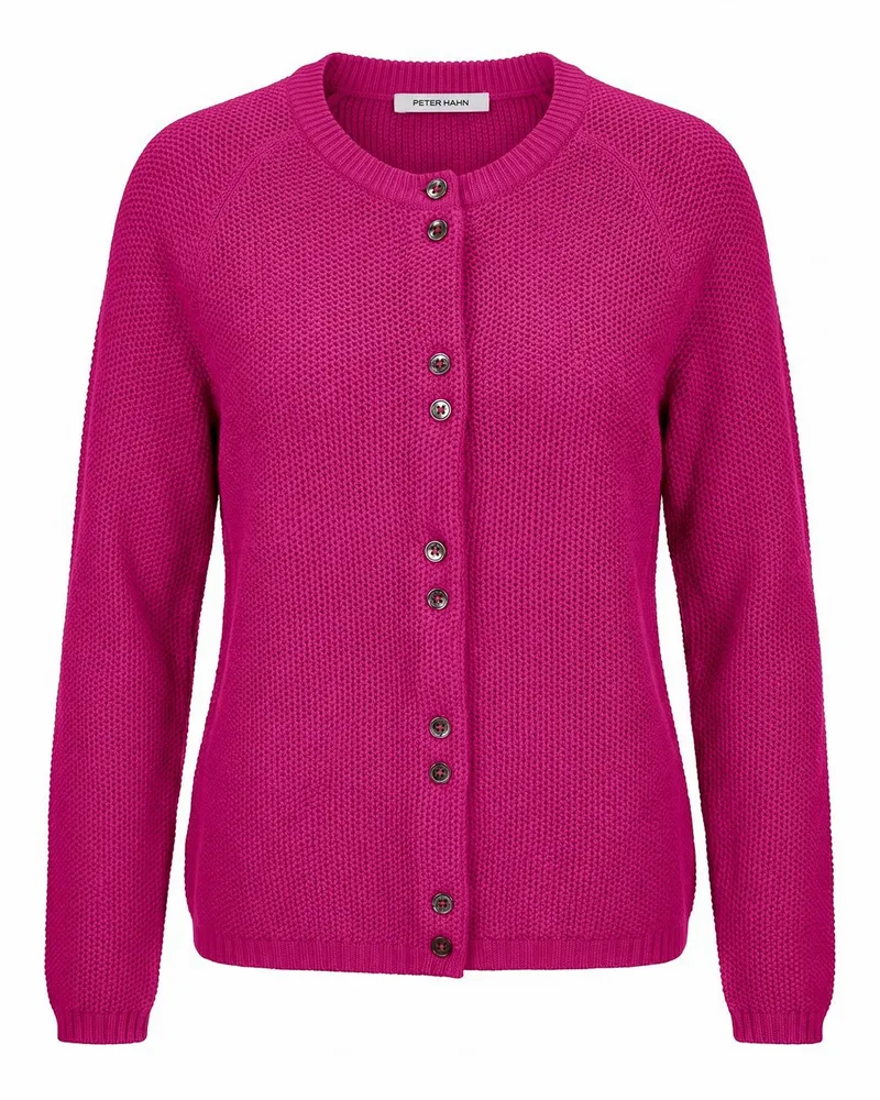 Peter Hahn Strickjacke aus 100% SUPIMA®-Baumwolle  pink Pink