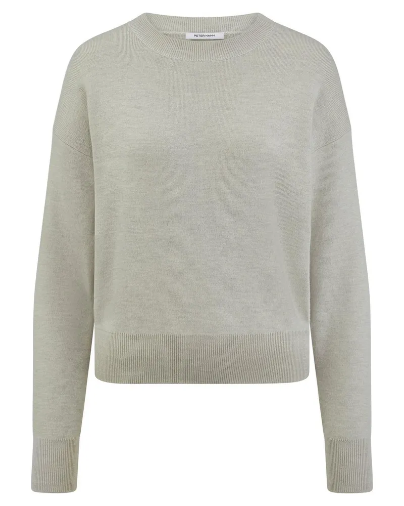 Peter Hahn Rundhals-Pullover  grau Grau