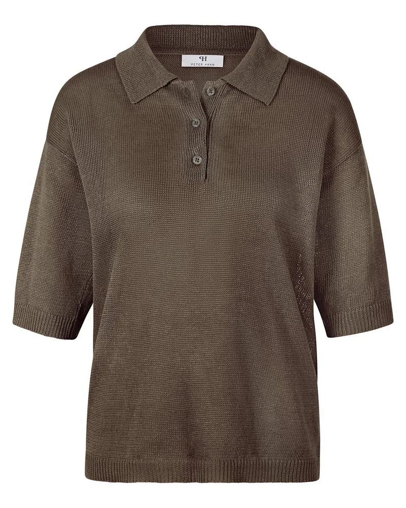 Peter Hahn Polo-Pullover  braun Braun