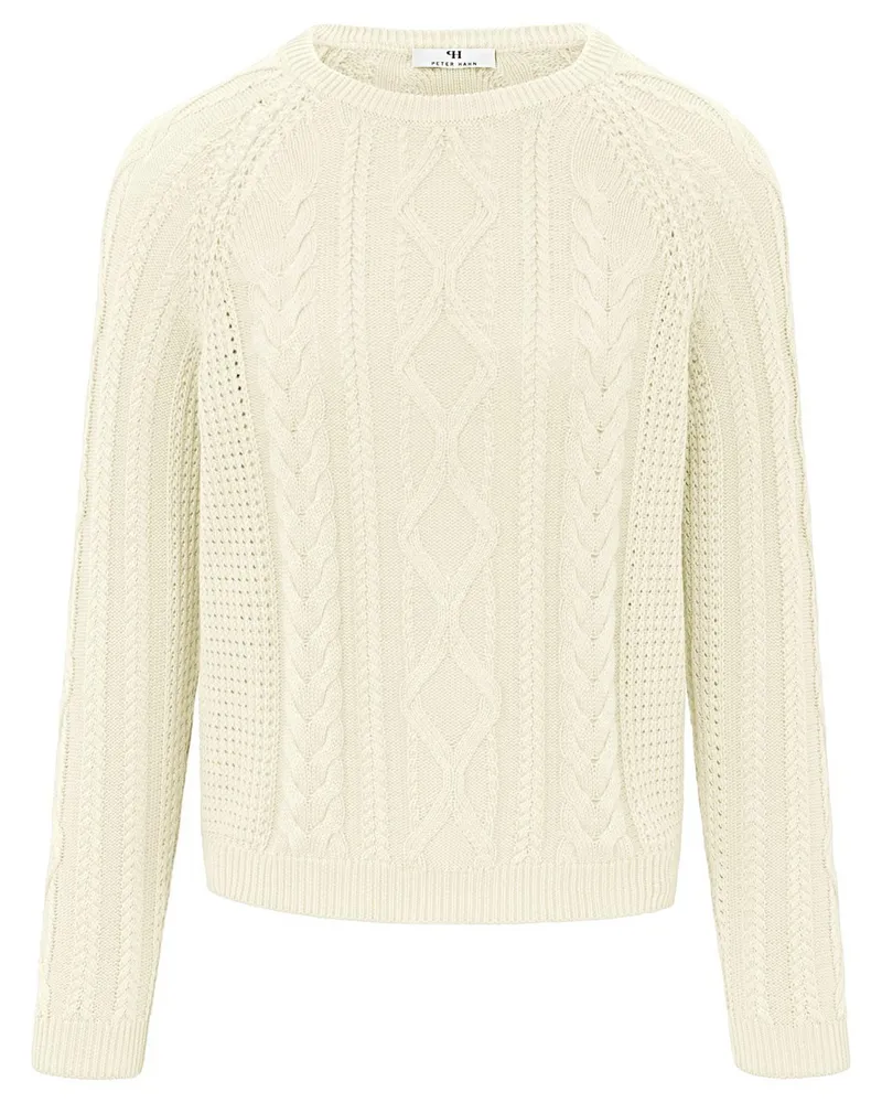 Peter Hahn Pullover aus 100% SUPIMA®-Baumwolle  weiss Weiss