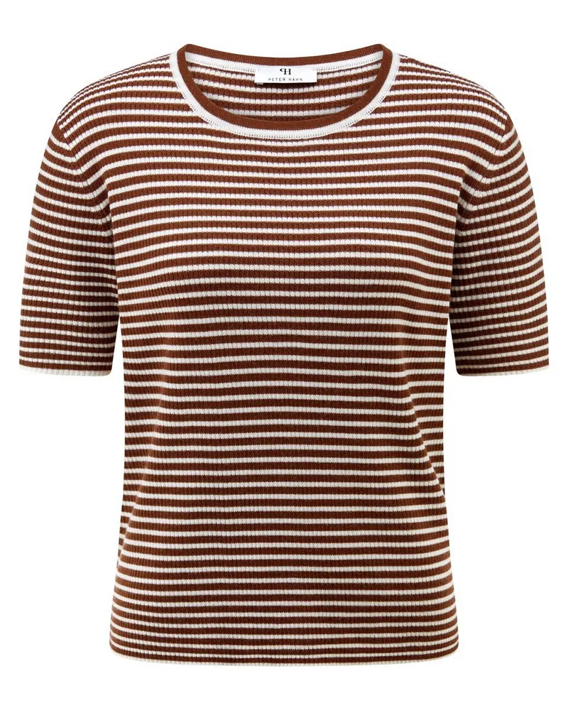 Peter Hahn Rundhals-Pullover  braun Braun