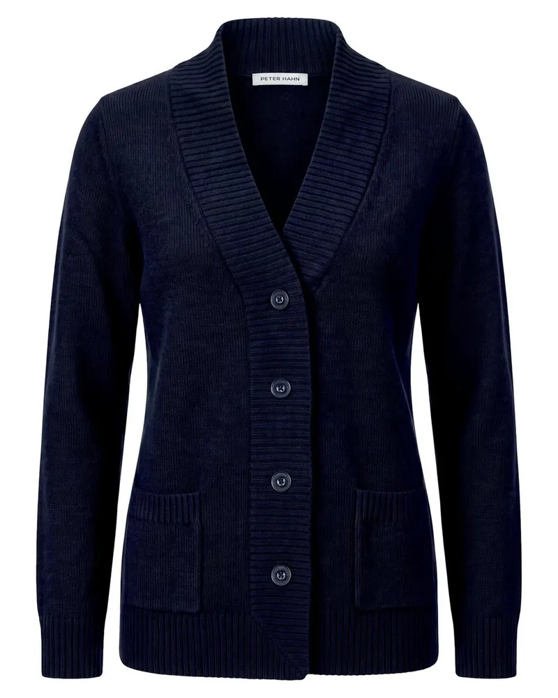 Peter Hahn Strickjacke  blau Blau