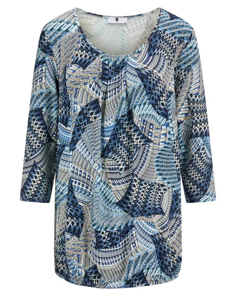 Anna Aura Rundhals-Shirt 3/4-Arm  blau Blau