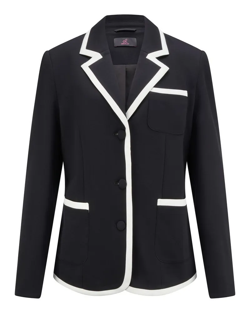 Emilia Lay Jersey-Blazer  schwarz Schwarz
