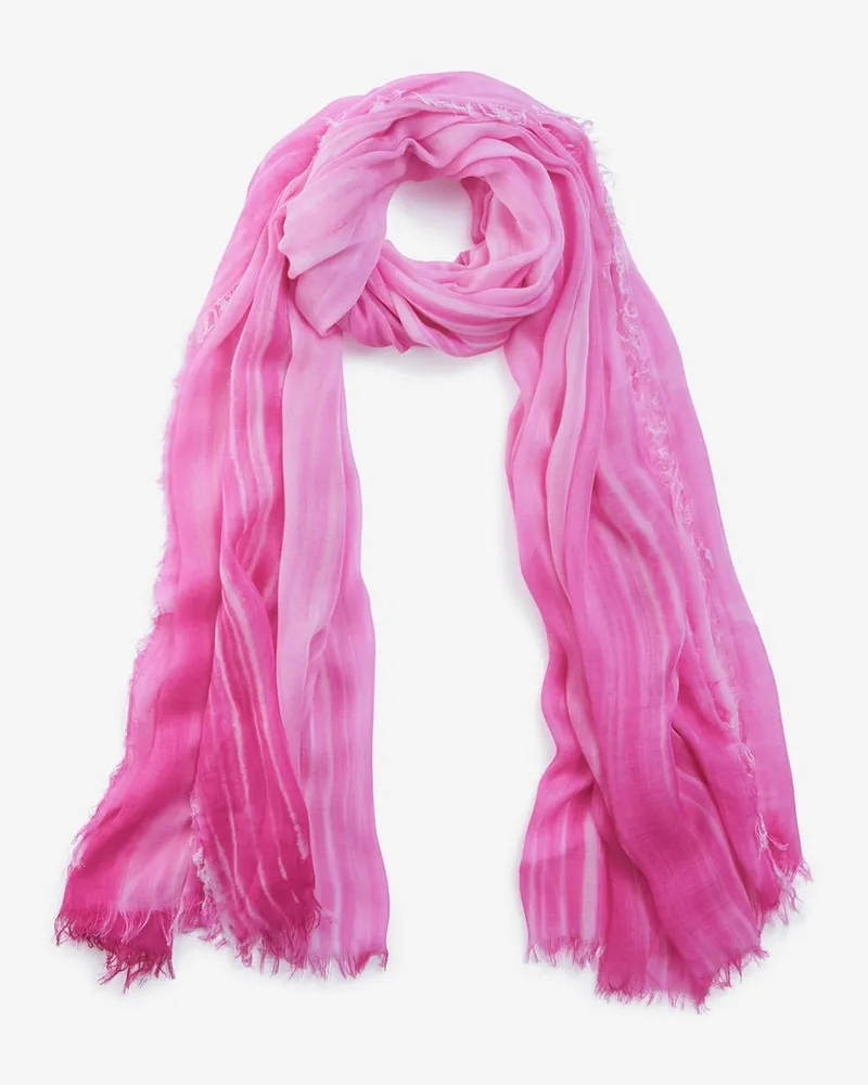 Peter Hahn Schal in Batik-Optik  pink Pink