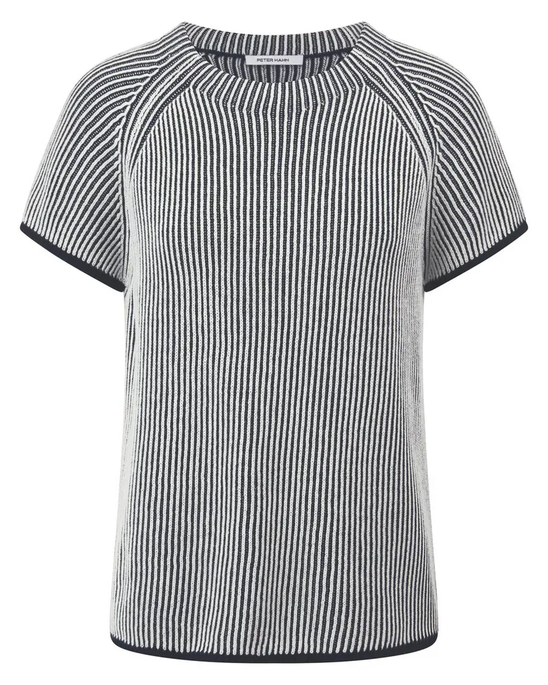 Peter Hahn Rundhals-Pullover  blau Blau