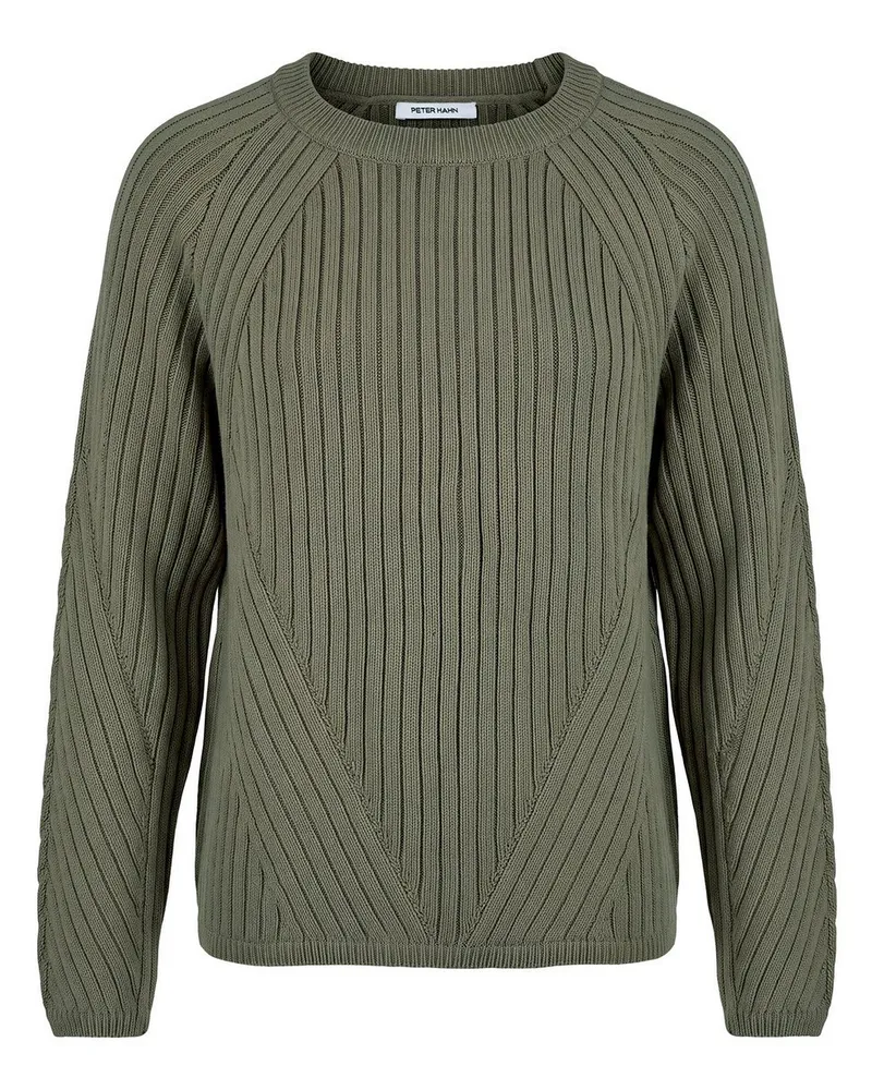 Peter Hahn Rundhals-Pullover  grün Grün