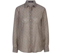 Long-Bluse  mehrfarbig