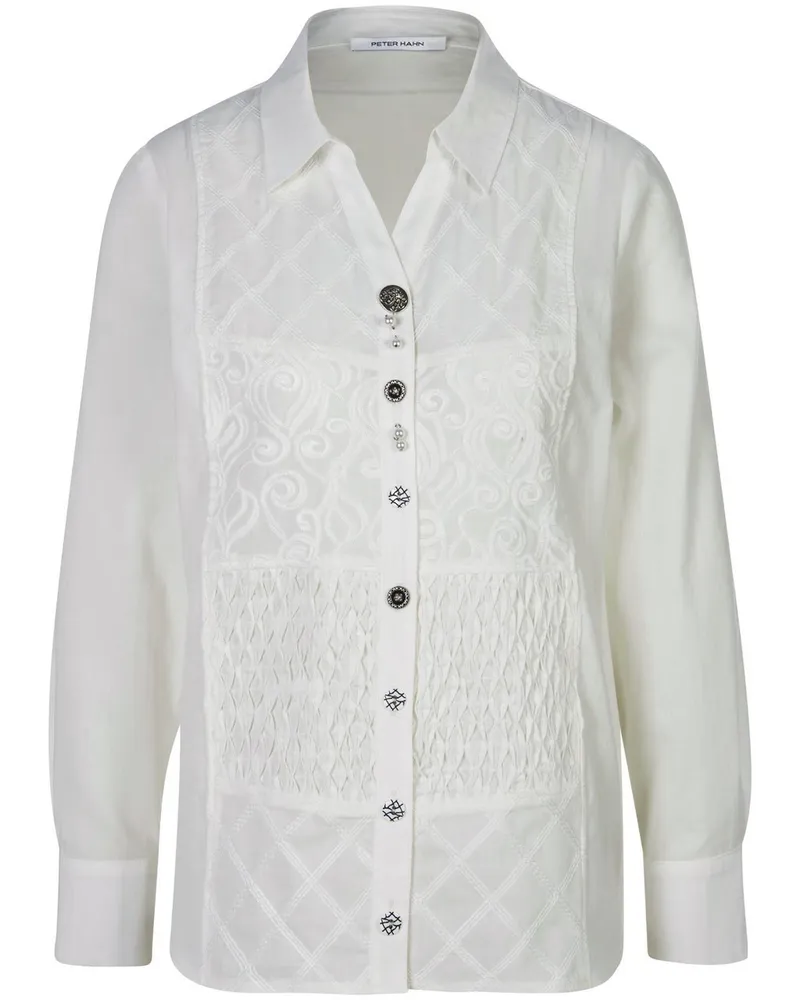 Peter Hahn Bluse  weiss Weiss