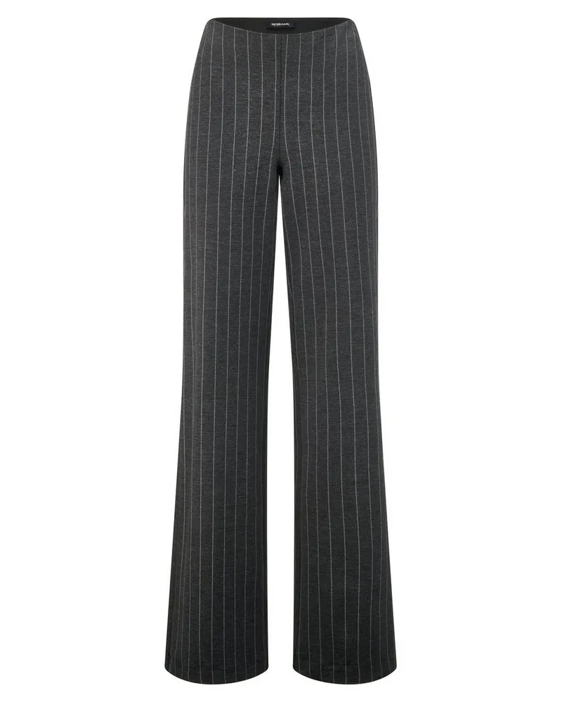 Peter Hahn Wide Fit-Jersey-Hose  grau Grau