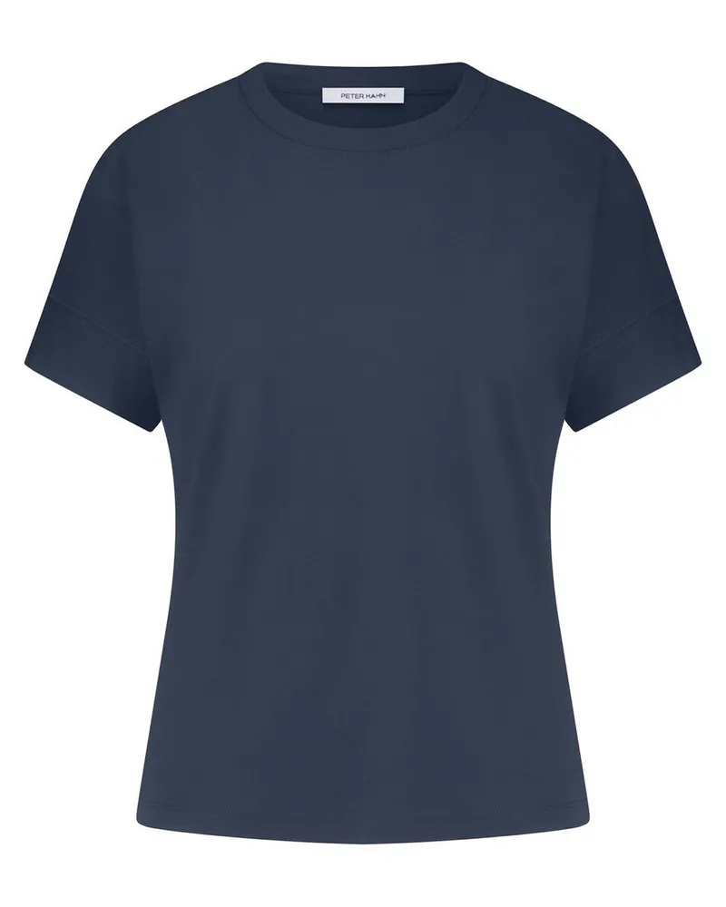 Peter Hahn Rundhals-Shirt  blau Blau
