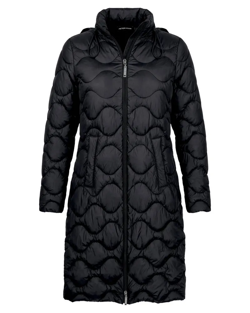 Peter Hahn Long-Steppjacke  schwarz Schwarz