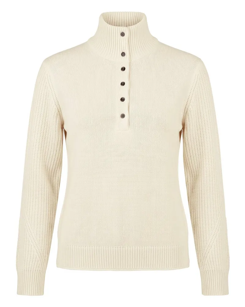 Peter Hahn Pullover Stehkragen  weiss Weiss