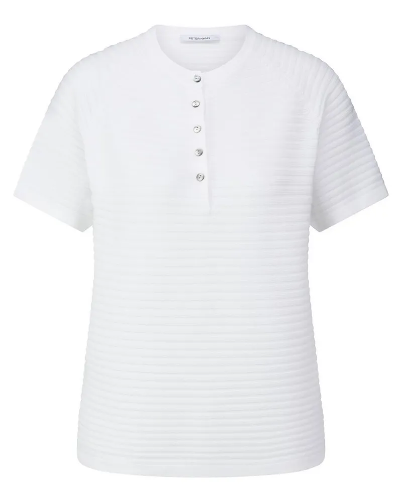 Peter Hahn Rundhals-Pullover  weiss Weiss