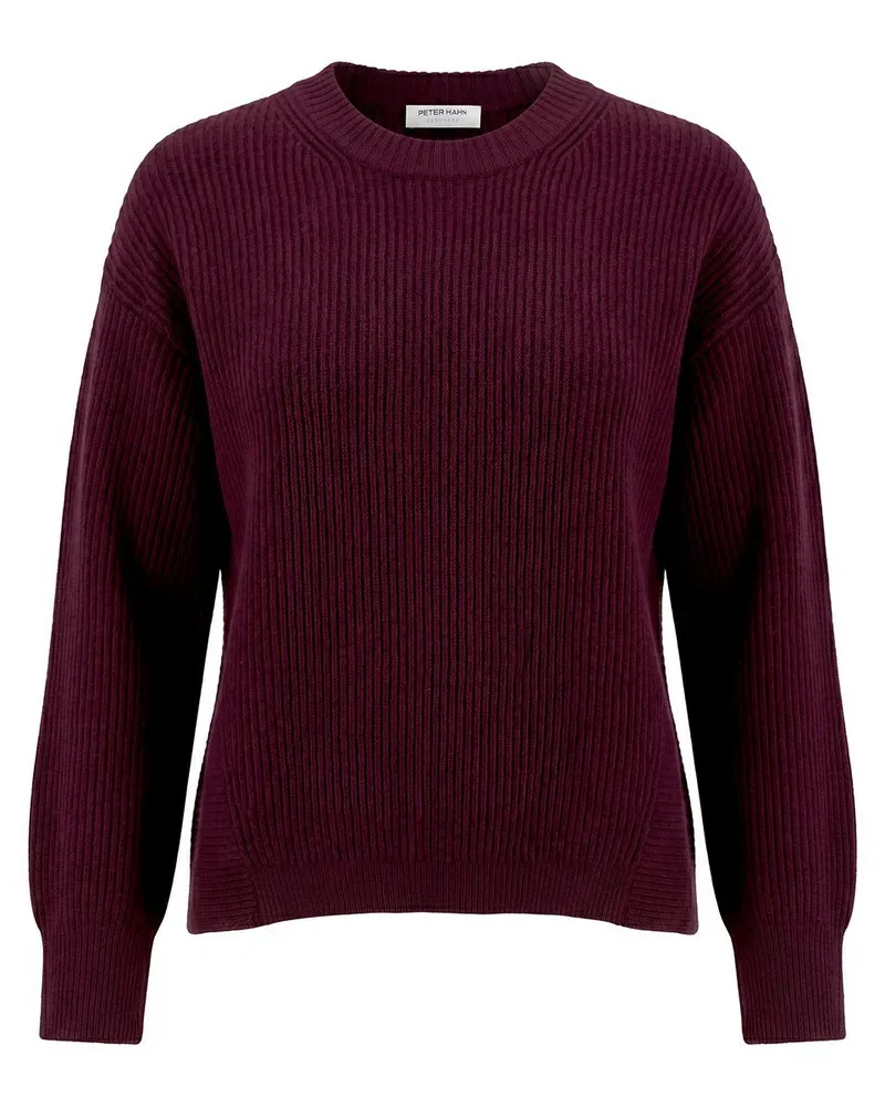 Peter Hahn Rundhals-Pullover  lila Lila