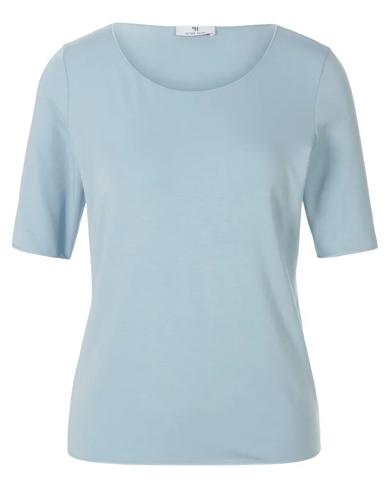 Peter Hahn Rundhals-Shirt langem 1/2-Arm  blau Blau