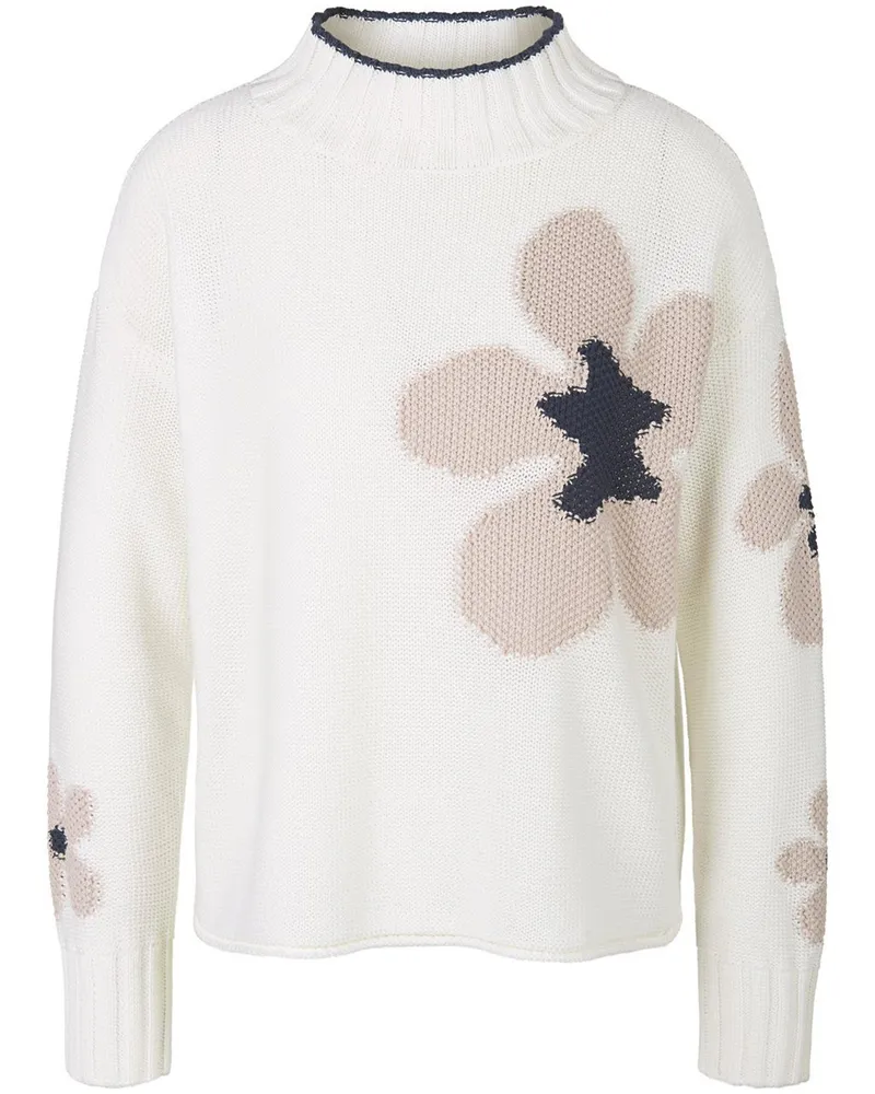 Peter Hahn Pullover Stehbund  weiss Weiss