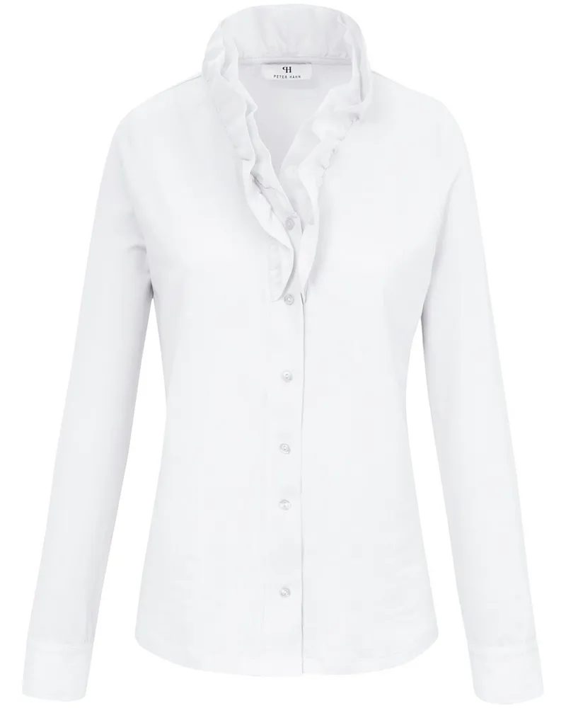 Peter Hahn Jersey-Bluse  weiss Weiss